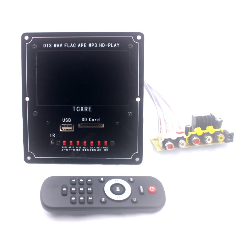 

4.3inch LCD Bluetooth 4.2 Audio Receiver Video Audio DTS FLAC APE WAV MP3 Decoder Board Lossless DAC For Car Amplifier Speaker