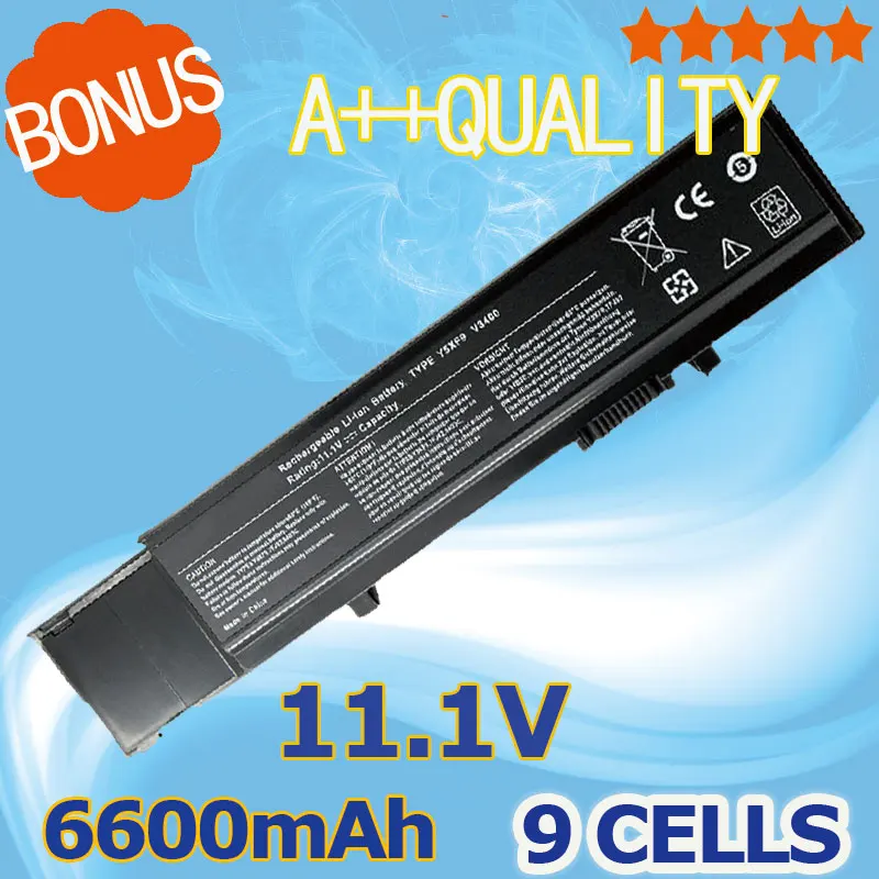 Аккумулятор на 6600 мА · ч для Dell Vostro 3400 3500 3700 04GN0G 0TY3P4 4JK6R 7FJ92 CYDWV Y5XF9 | Компьютеры и