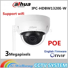 Original Dahua 3MP IPC-HDBW1320E-W dome IP Camera wifi Network IR security cctv Dome IP CCTV Camera Support wifi IPC-HDBW1320E-W
