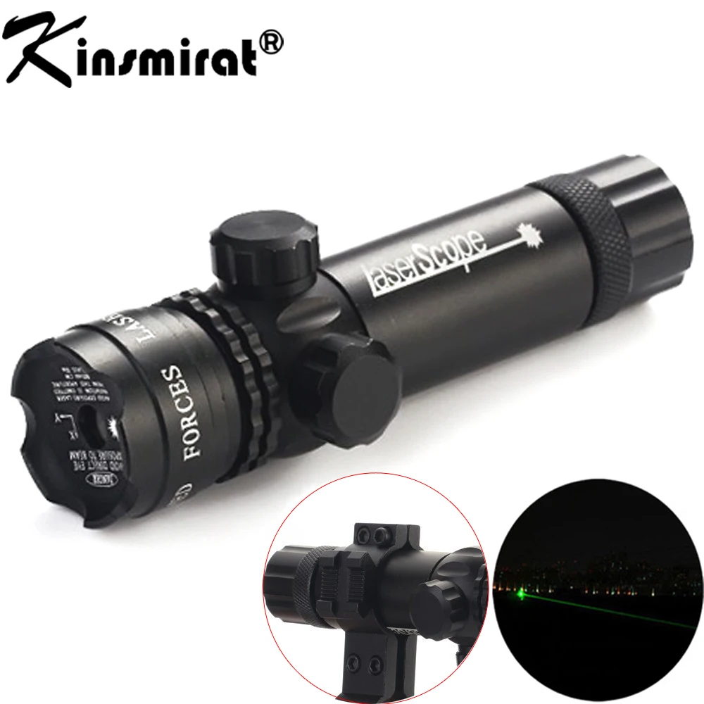 Green Laser optical Sight Scope With Mount for Pistol Rail and Rifle