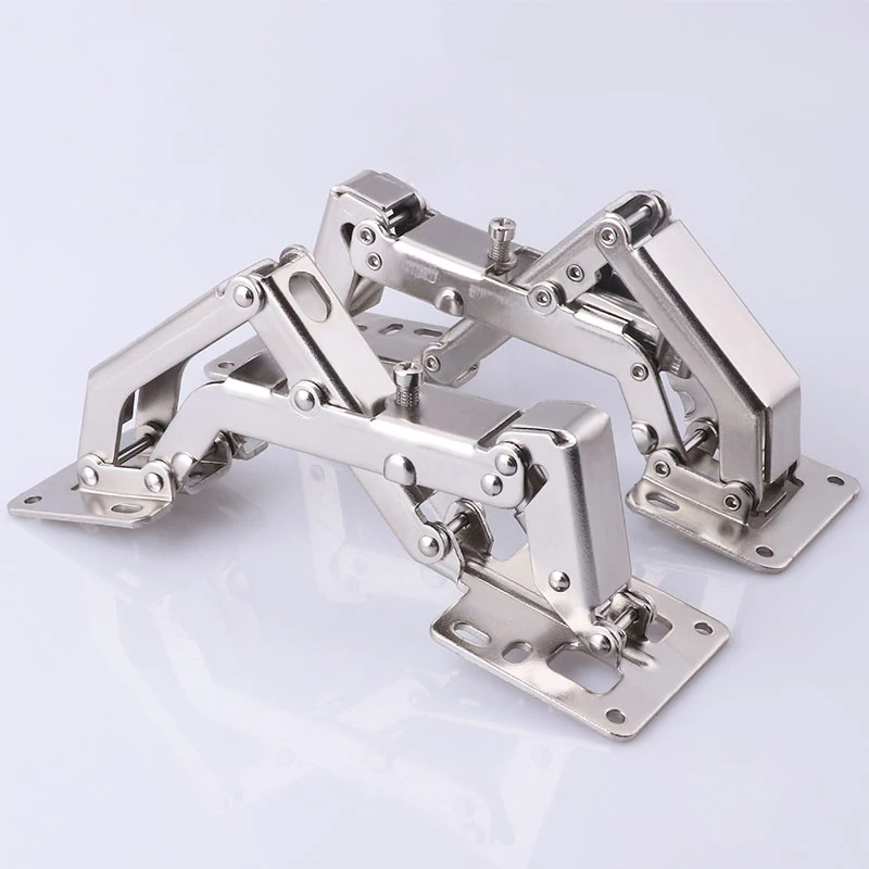 Large Angle Type 170 Degree Furniture Cabinet Hinges Bridge Shaped Spring Hinge Hydraulic Buffer Damping Big Hinge 2 pcs