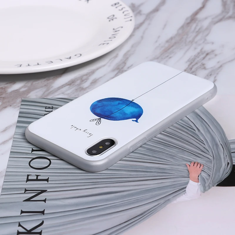 TOMOCOMO Cartoon Animals Art Phone Case For Apple Iphone 7plus 7 6plus 6s 8 plus X 5s tpu Soft XS Max TPU Cover protective case