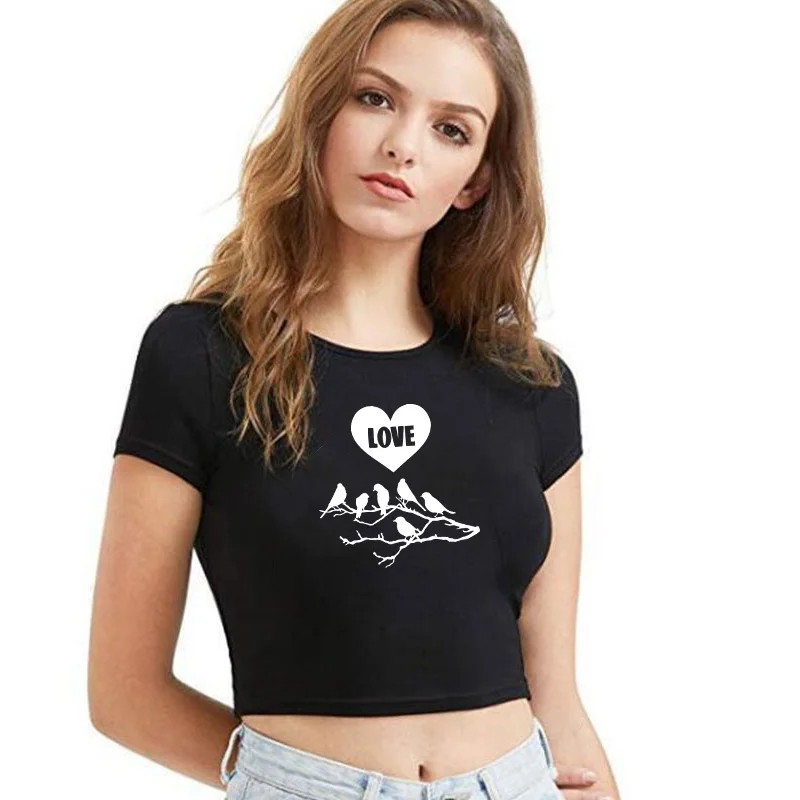 

Women T-shirt Summer Casual Short Sleeve Sexy Crop Top Short Type Sport Fitness Running T-Shirt Clothing