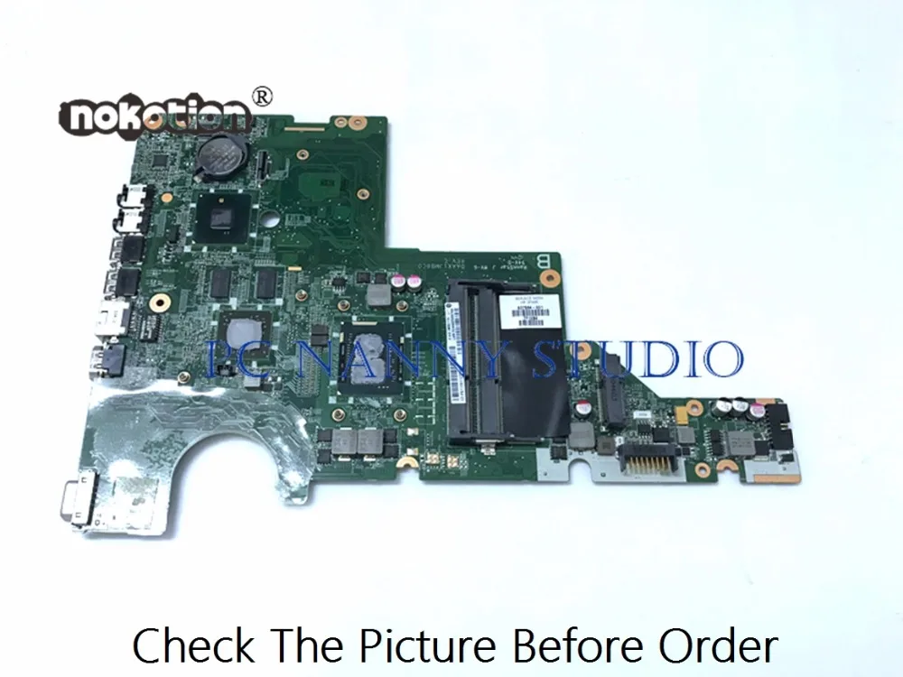 

PANANNY for HP G62 CQ62 Intel Laptop Motherboard Mainboard 637584-001 DAAX1JMB8C0 I3-370M DDR3 tested