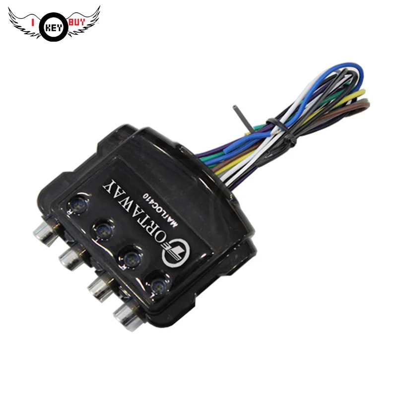 

I Key Buy High-Quality Original Car CD Player Speaker Cable To Lotus Head 4 Into 4 Lossless Signal High To Low Audio Converter