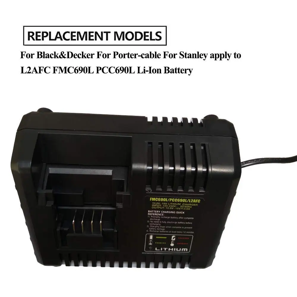В 20 в литий ионная батарея зарядное устройство BDCAC202B для Black & Decker Porter кабель