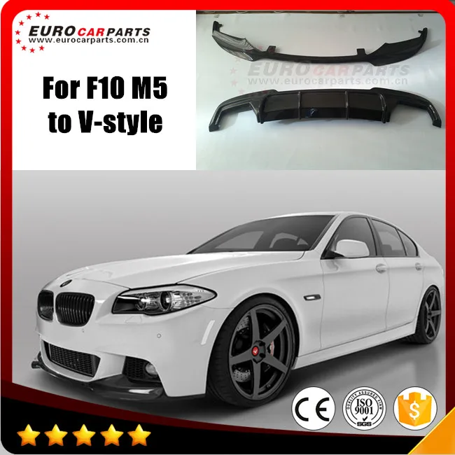 

F10 M5 carbon fiber front lip and rear diffuser fit for F10 M5 to V-style 2011y~ M5 Von-style carbon fiber parts