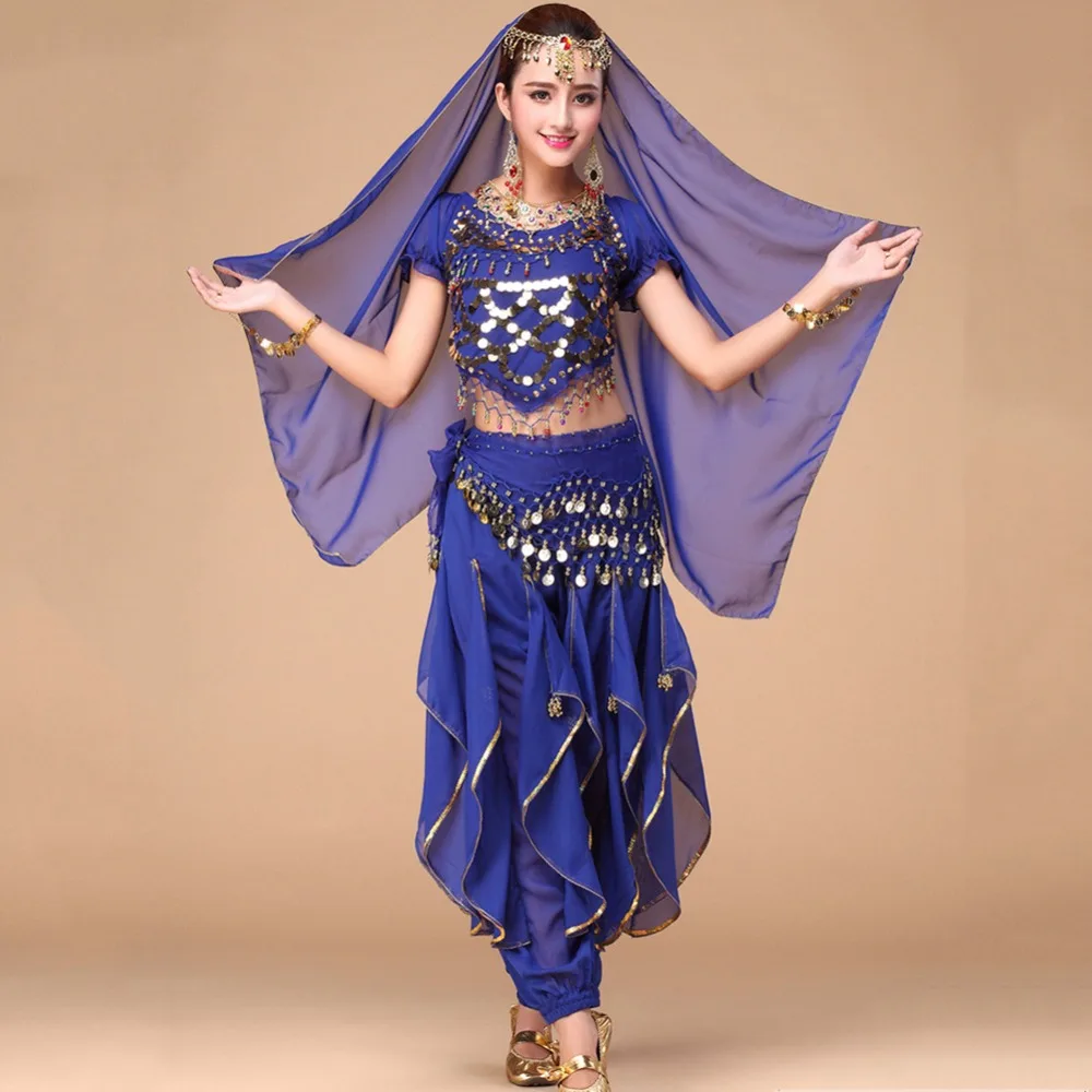 

New Arrival Belly Dance Suits For Ladies Blue Red Purple Good Quality Suit Women Indian Flamenco Ballroom Feminine Costume Q3089