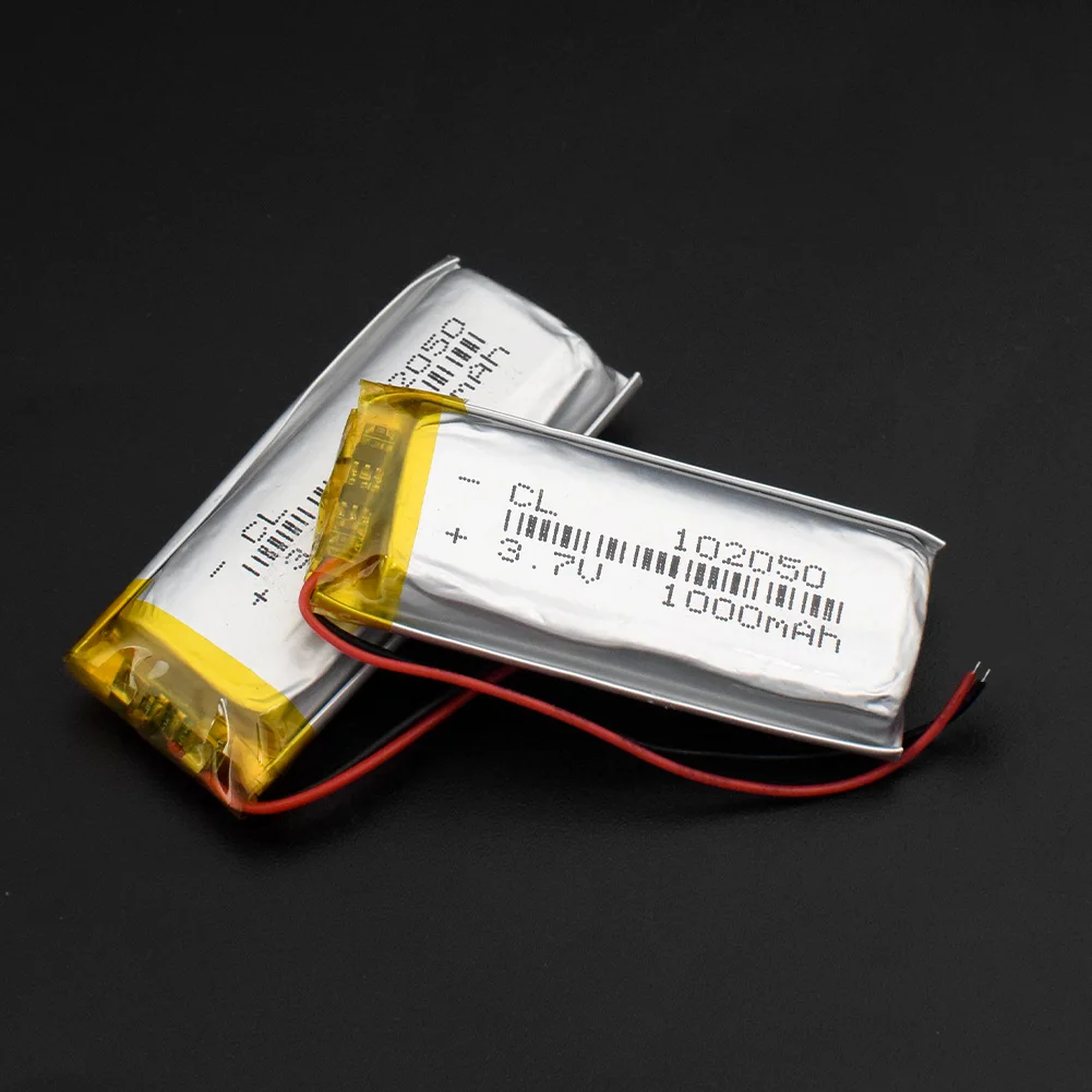 1000mAh литий полимерная lipo аккумуляторная батарея 3 7 V 102050 с печатной платой для MP3 MP4