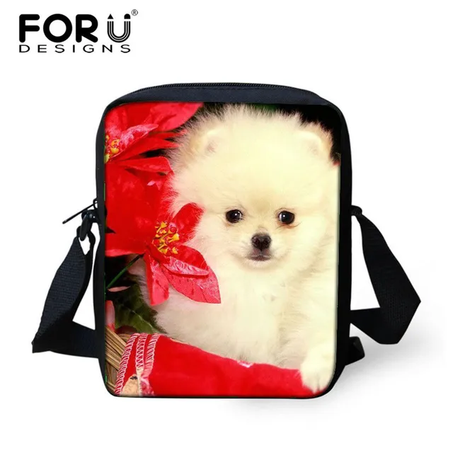 Fashion Women Handbag Satchel Cross Body Messenger Bag Christmas Cat Dog Print