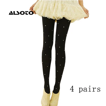 

ALSOTO 2020 New Women Pantyhose Fashion High Elasticity Slimming Tights Mix For Sale Sexy Design Female Breathable Stockings