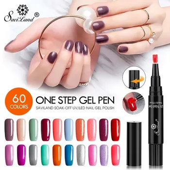 

Gel nail polish base and top coat not easily scratched Nail Polish Glitter Nail Art Pen 60 colors 3 in 1 Gel nail Y520