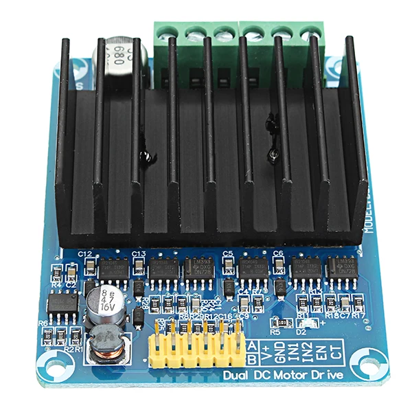 

30A DC5V-15V PWM Speed Control and Reversible Control Dual Channel H bridge Motor Drive Module Controller New
