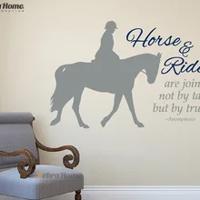 DIY джентльмен и лошадь английские слова буквы гостиная штудинг комната искусство стены виниловые наклейки Настенные обои