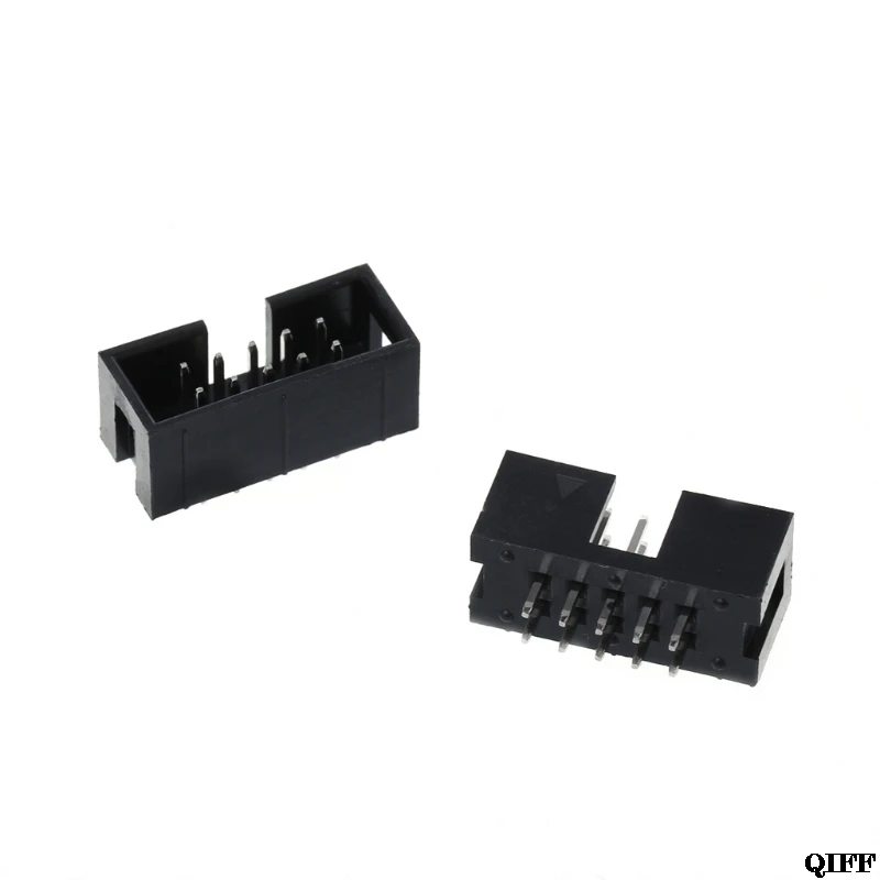10 шт. DC3 Pin 2x5 двухрядный 2 54 мм Шаг прямой штырь мужской IDC Box коннектор