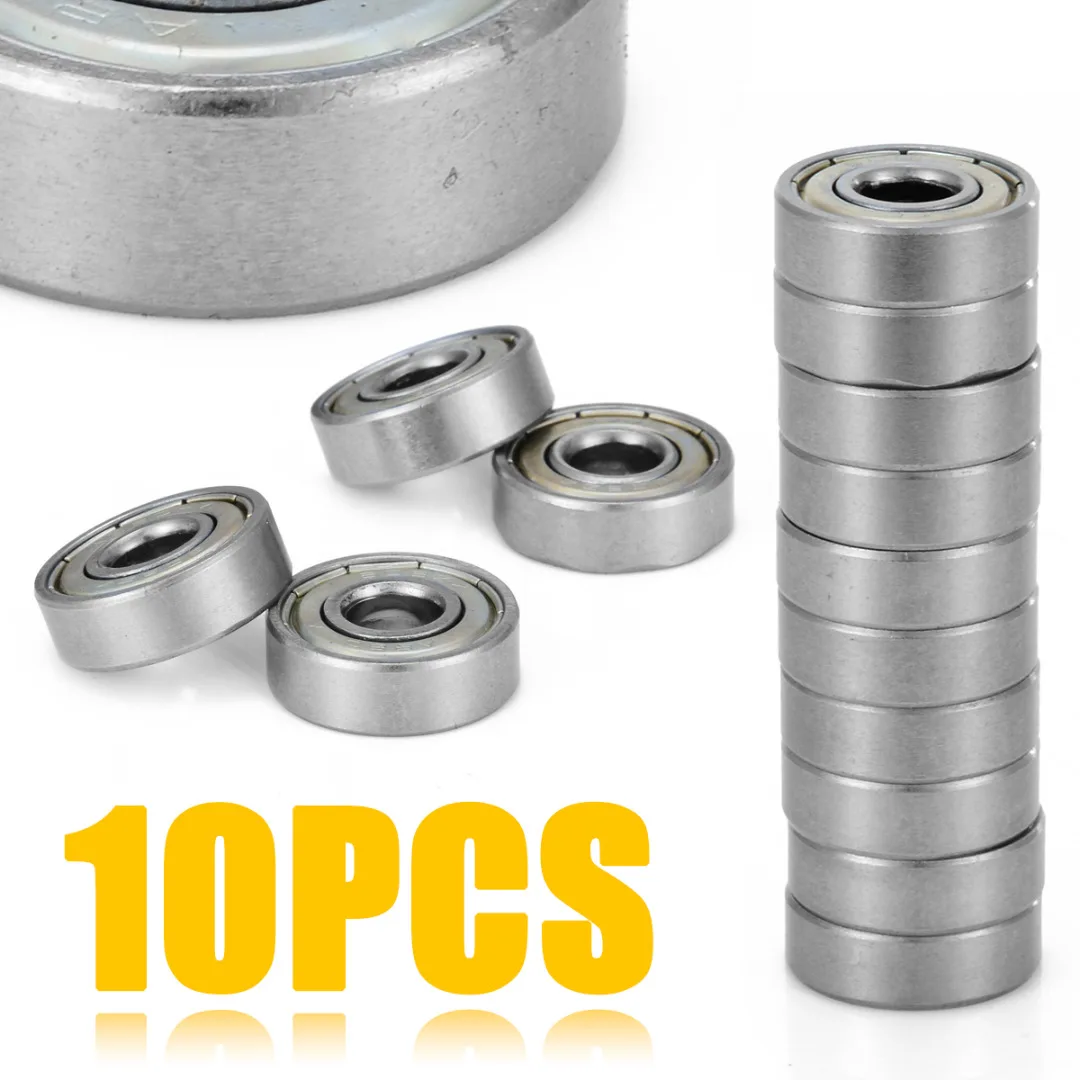 

3D Printer Accessories 10pcs 608ZZ Mini Metal Double Shielded Flanged Ball Bearing 8*22*7mm Onsale Mayitr