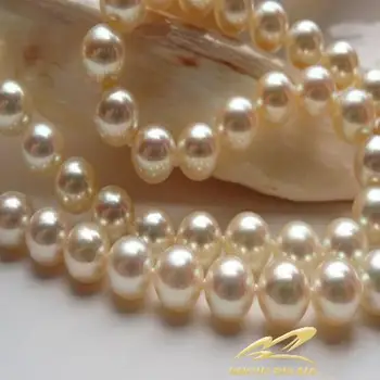

Eternal wedding Women Gift word real 925 real pearl necklace big 10-10.5MM special offer Japan Akoya pearl necklace