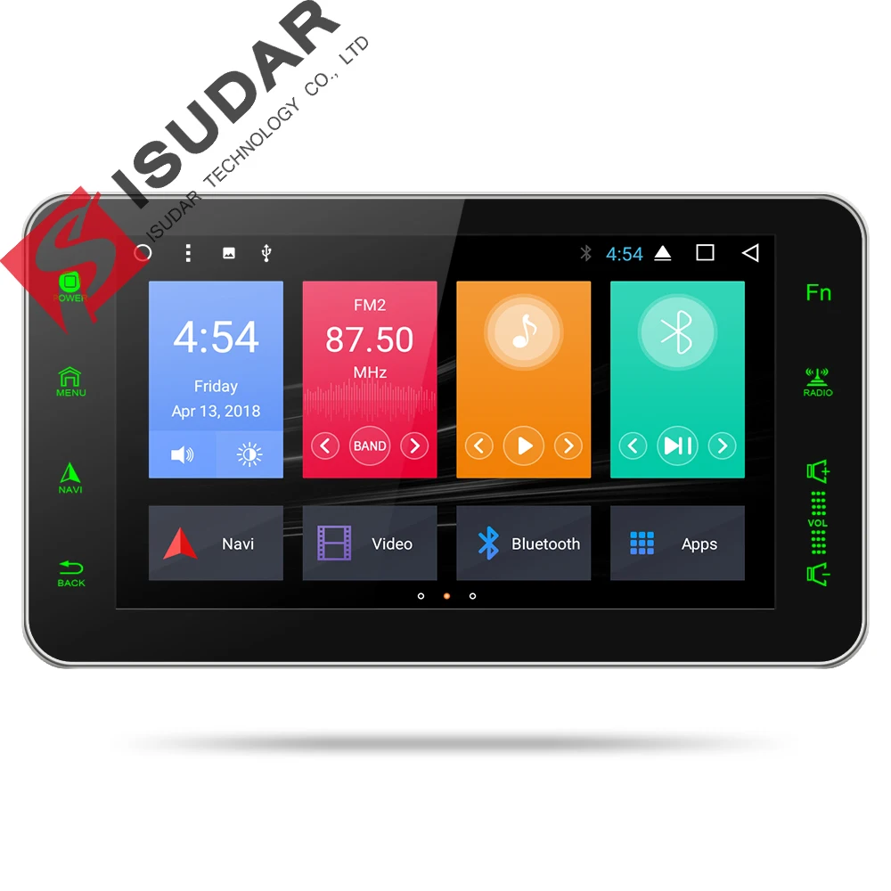 Isudar 2 din Android 8.1 Car Multimedia player Universal DVD Player For