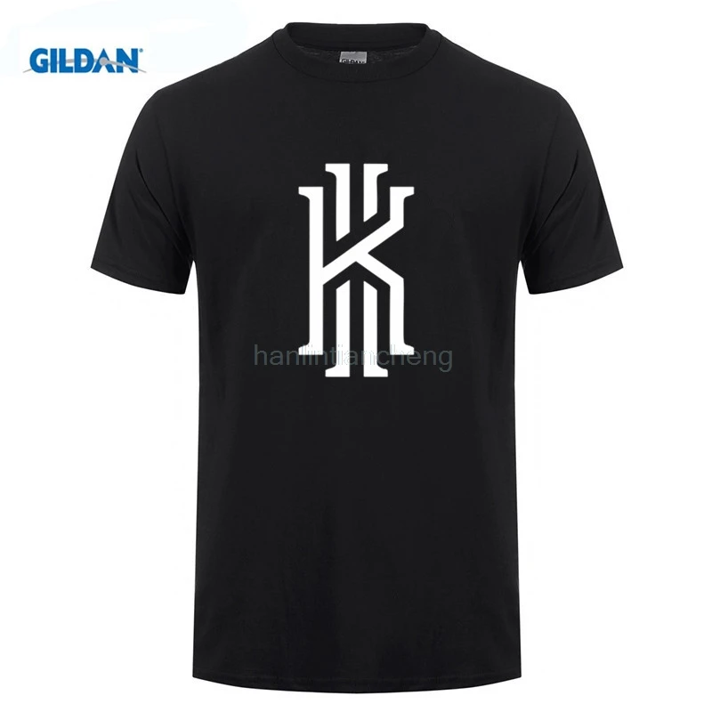 

customised T-shirt Men Fashion Kyrie Irving Logo T-Shirt 2019 Summer Modal Cotton Tracksuit Short Sleeve T Shirt