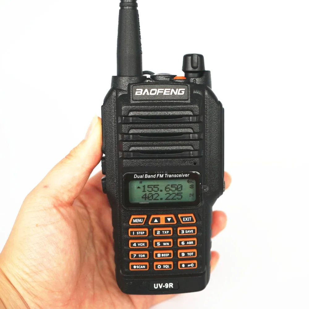 8 W Baofeng UV-9R влагонепроницаемые Walkie Talkie для Портативный CB любительская радиостанция 10 км двухстороннее радио UHF VHF домофон FM трансивер