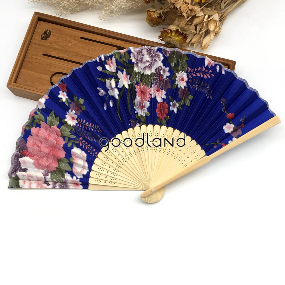 Горячая японский китайский ручной карманный вентилятор цветок сливы печати складной ручной вентилятор Matrimonio