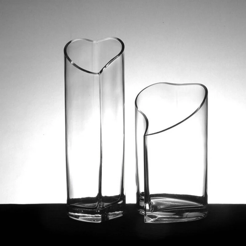 Creative Glass Vase Heart Shaped Fish Tank Hydroponic Container