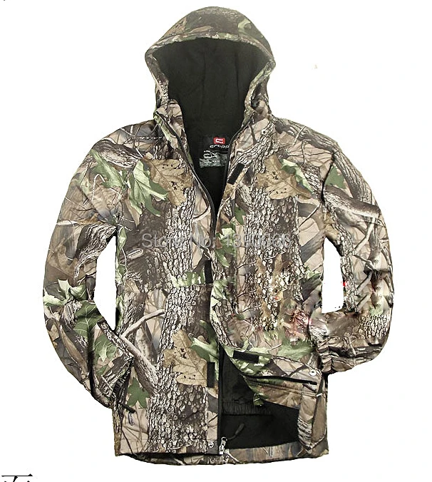 

Outdoor waterproof windproof bionic Camouflage Clothes jacket Biomimicry Jungle Raincoat Cold-proof Winter Hunting clothes