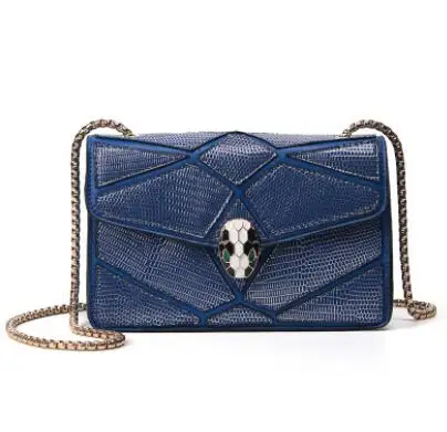 2017 New Fashion Europe Famous Designer Snake Head Chain Bag Luxury Handbags High Quality Women Crossbody