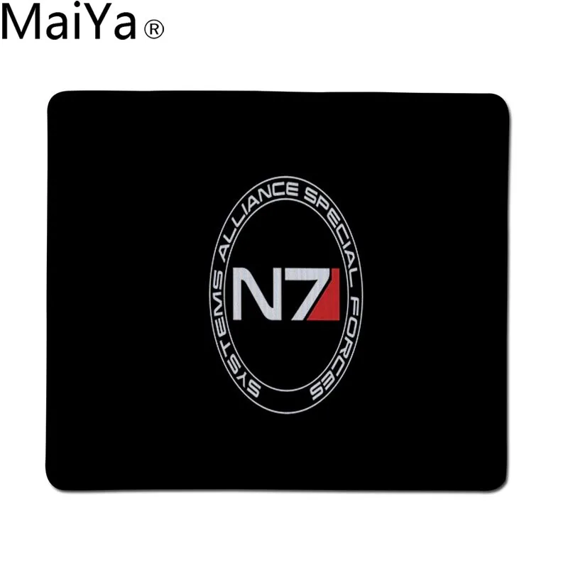 MaiYa персонализированный крутой модный Mass Effect N7 прочный резиновый коврик для мыши прочный Настольный коврик для мыши - Цвет: LockEdge 20x25cm