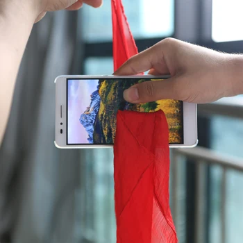 

2019 New Magic Tricks Silk Through Phone Close Up Magic Easy To Do Professional Magician Trick Magic Gimmick Adults Classic Toys