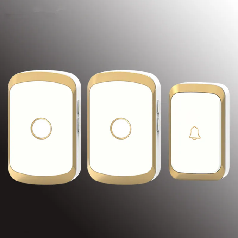 

newest Waterproof Wireless Doorbell 36 rings 3 volume door chime 300M remote digital door bell EU/US/UK/AU plug