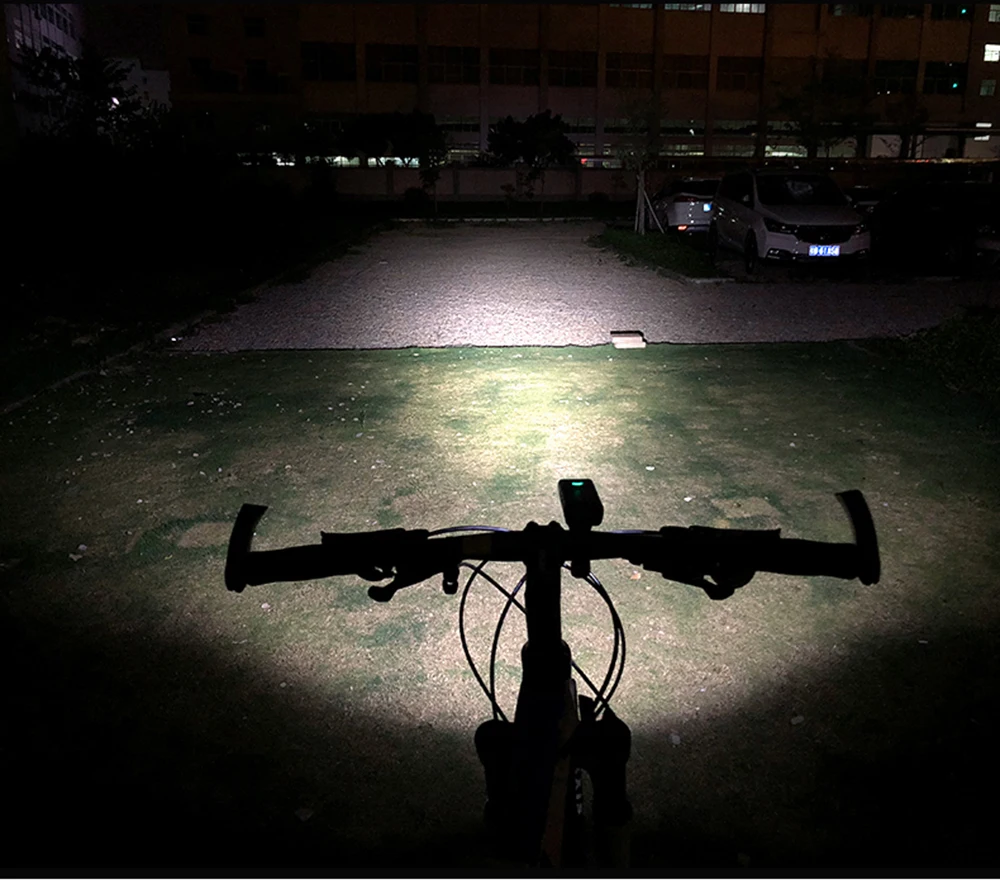 Sale USB Rechargeable Bicycle Light 3 Mode Bike Lights Waterproof Headlight Cycling Lamp Built-in 5200mAh Power Bank & Taillight 14