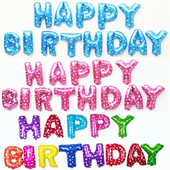 

16 inch English Alphabet Balloon Set Birthday Party Happy Birthday Wedding Birthday Party Decorations Kids Letter Birthday Ball