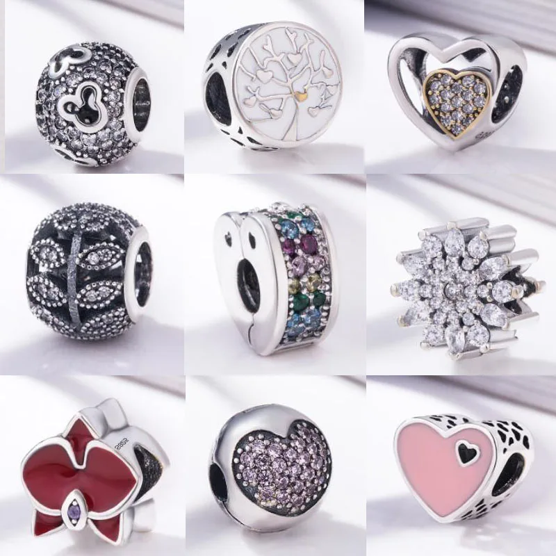 

2018 Authentic 925 Sterling Silver Charm Beads Fit Original Bracelet Bangle Jewelry FOR Discount to old buyers for women