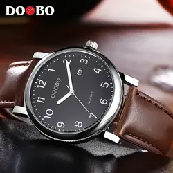 Doobo часы Элитный бренд Для мужчин смотреть Для мужчин часы модные auot Дата Водонепроницаемый Часы часы Saat Reloj Hombre Relogio Masculino