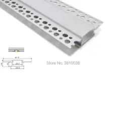 10X2 м комплектов/лот встраиваемый настенный светодиодные полосы алюминия канала и 62 мм Широкий T стиль led экструзии жилья для стены, потолок