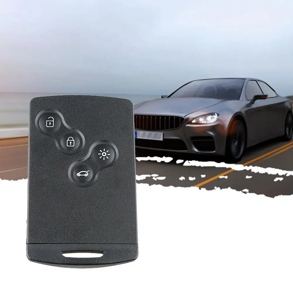 

4 Buttons Smart Remote Key Blank With Key With Blade FOB Key Case For Renault Koleos Clio Original Keys Shell