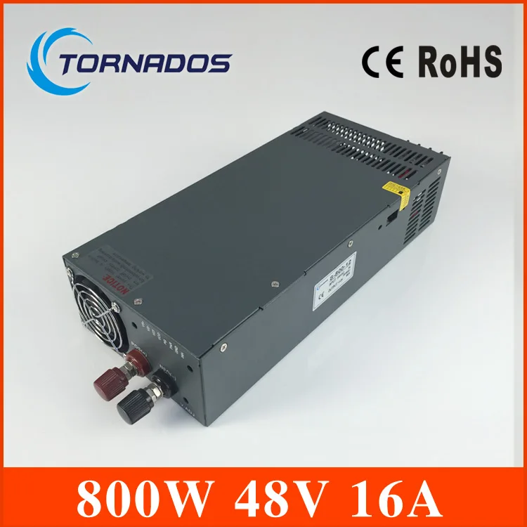 Led driver 800W 48V 16A Single Output Switching power supply unit for LED Strip light Universal AC-DC Converter S-800-48 цена Led driver 800W 48V 16A Single Output Switching power supply unit for LED Strip light Universal AC-DC Converter S-800-48 цены онлайн