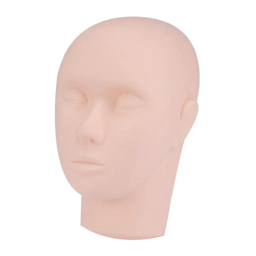 Training Mannequin Flat Head Practice Make Up Eye Lashes Eyelash