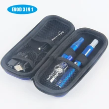 Evod 3 in 1 zipper kit Electronic cigarette battery evod Glass globe tank ago for dry herb wax oil veporizer Mt3 atomizer cig