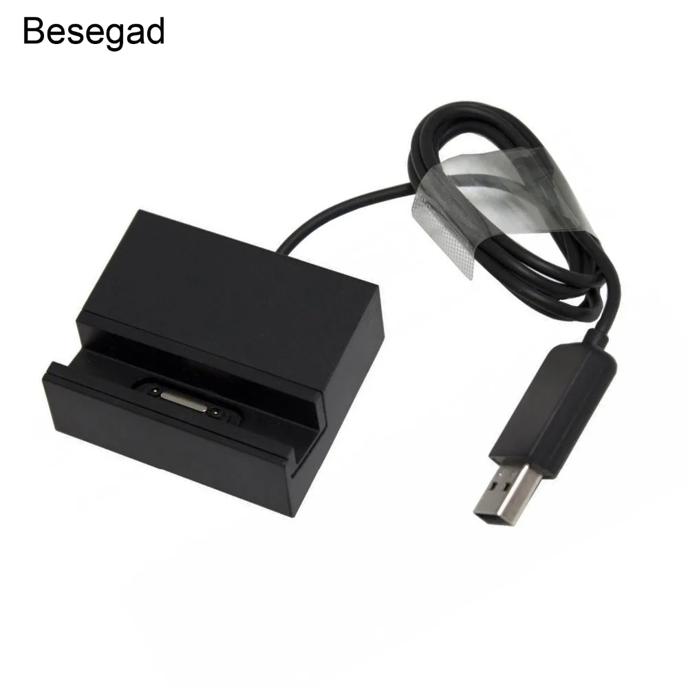 

Besegad for Sony Xperia Z3 Z 3 DK48C Mini Compact Magnetic Charger Adapter Charging Desktop Dock Pod with Charger Cable
