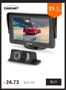 CARCHET автомобильный монитор 7 дюймов TFT lcd автомобильный DVD CCTV камера заднего вида монитор PAL NTSC автомобильные мониторы камера DVD DC 12 В 6 Вт