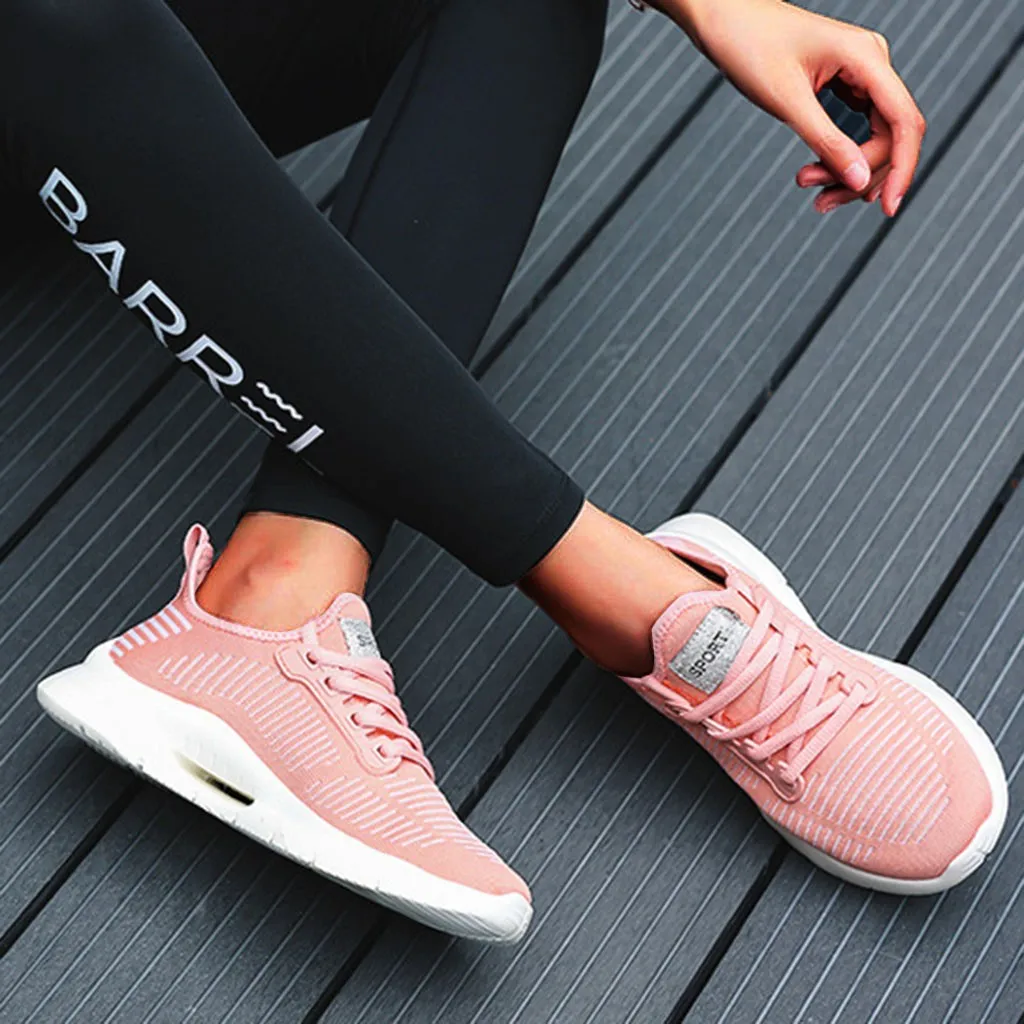 

tennis shoes spring 2019 high quality Mesh Breathable Women Shoes Fashion Sneakers Lace Up Soft High Footwear Leisure#g4