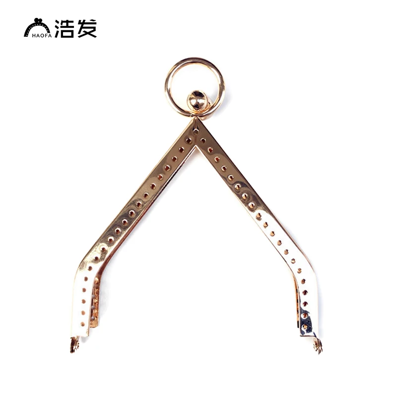HAOFA 11CM 4pcs Metal Purse Frame Smooth Bag  Clutch Frame DIY Sewing  Happy House High Quality Kiss Clasp Purse Frame Bag Parts