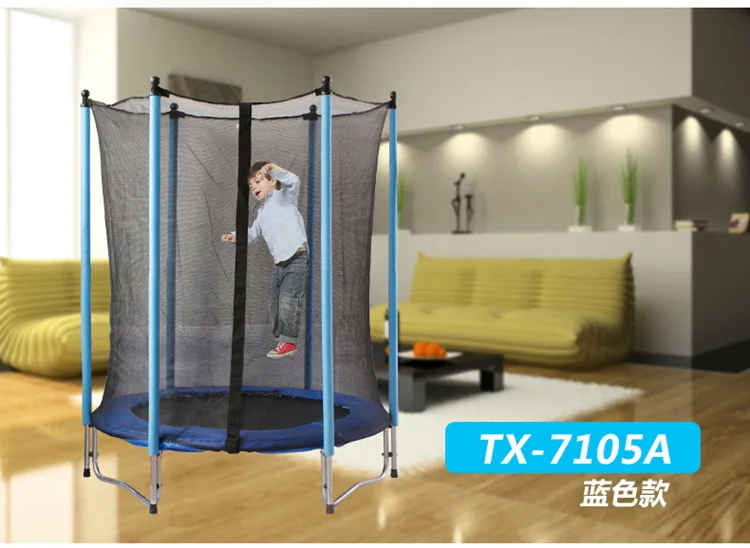 

For Children 55 inch Safe Spring trampoline gymnastics trampoline bounce bed With protective net