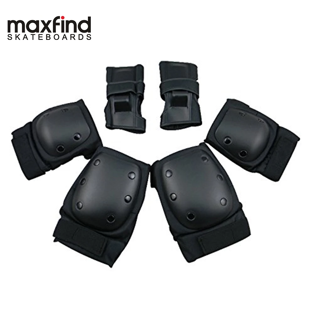 Maxfind Gear Hand Elbow Knee Protective Pads Wrist Guards 6 In 1 Skateboarding, Biking, Riding