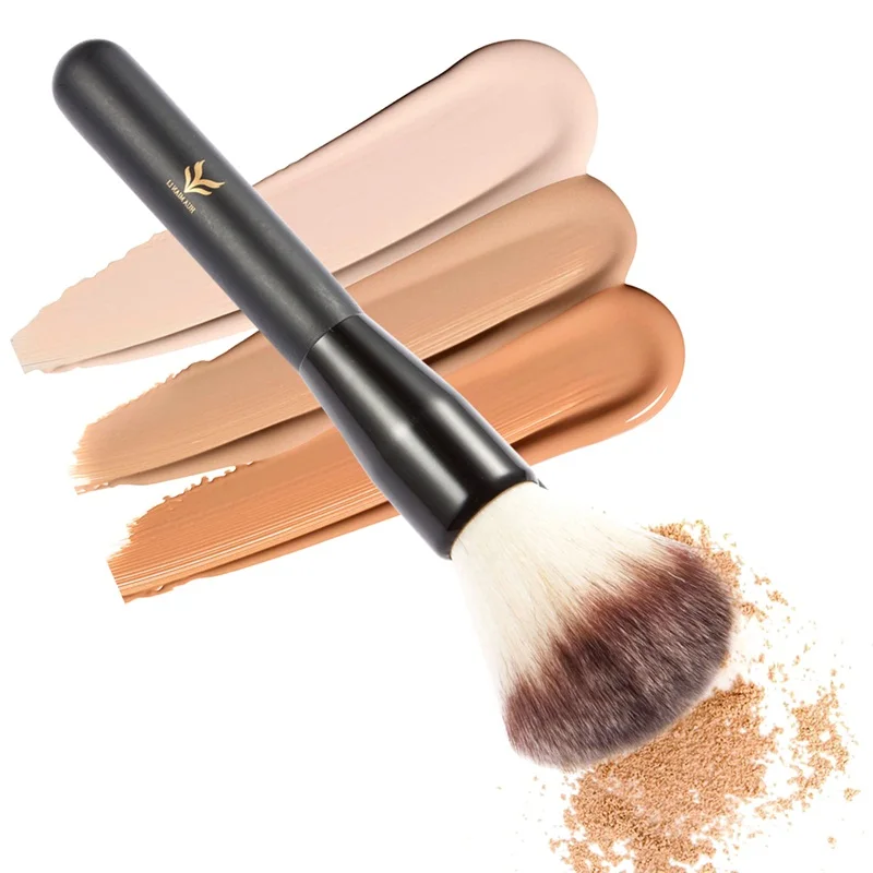 HUMIANLI-Hout-Handvat-Poeder-Borstel-Cosmetische-Zachte-Glad-Synthetisch-Liquid-Foundation-Borstels-Professionele-Naakt-Make-Up