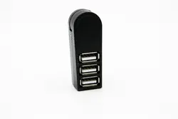 Мини 3-портовый USB 2,0 вращать HUB адаптер для ПК настольный ноутбук, для ноутбука расширения Бесплатная доставка