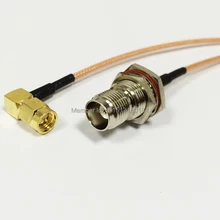 Câble de Connexion Modem SMA mâle à Angle droit vers connecteur femelle TNC RG316, câble adaptateur RF Pigtail 15CM 6 pouces