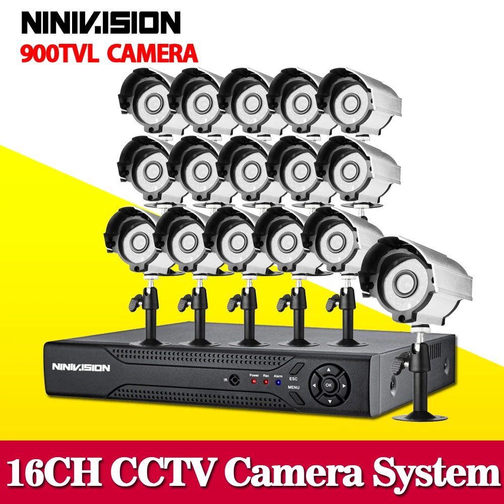 Home 16channel 960h cctv dvr with 900TVL Day and Night Security Camera system 16ch 960H dvr hdmi 1080p NVR HVR for ip camera